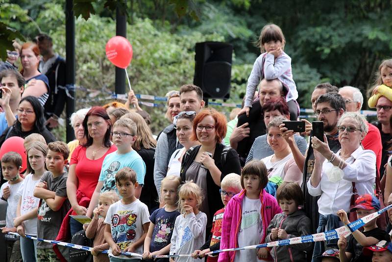 Velký zážitkový den uspořádala Městská policie Brno v úterý u dopravního hřiště na Riviéře.