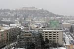 V Brně napadl první letošní sníh