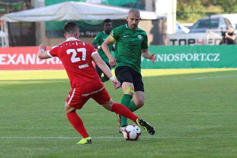 Odveta baráže o první ligu mezi 1. FK Příbram a Zbrojovka Brno.