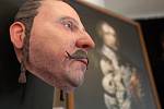 Představení 3D modelu tváře barona Trenka v Kapucínském klášteře v Brně.