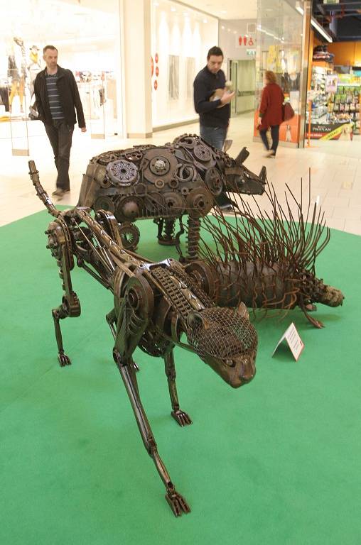  Na netradiční zoologickou zahradu můžou narazit návštěvníci obchodního centra ve Skandinávské ulici v Brně-Dolních Heršpicích.