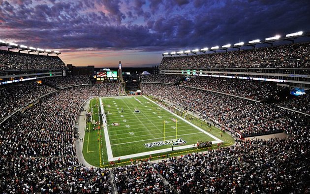 Stadion Patriots v americkém fotbale