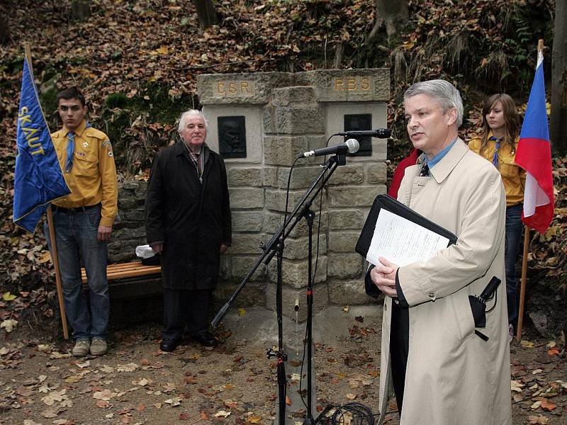 Slavnostní otevření zrekonstruované Masarykovy studánky v Zastávce.