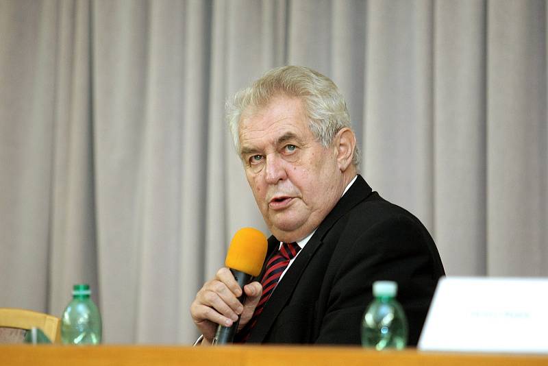 Prezident Miloš Zeman přijel na návštěvě v Brně.