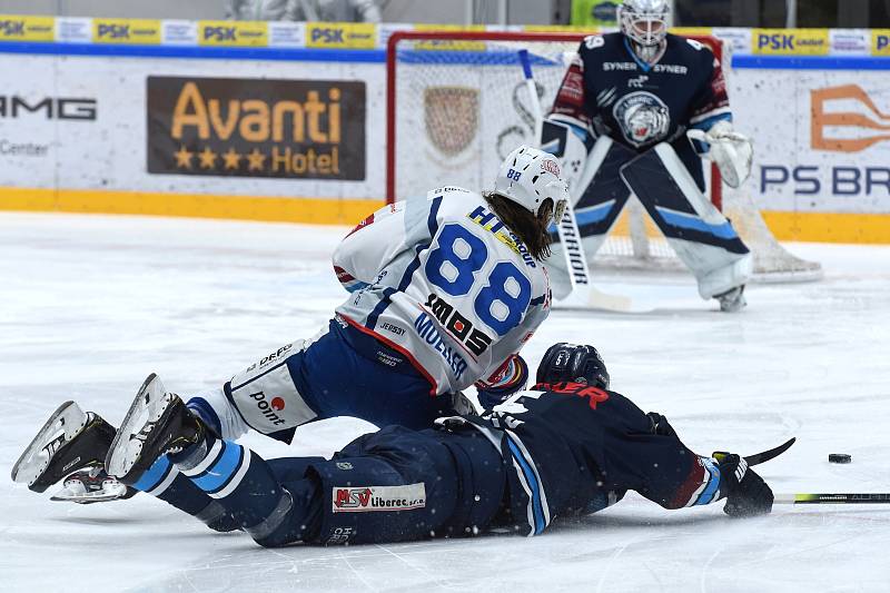 Brno 28.2.2020 - HC Kometa Brno (bílá) - Bílí Tygři Liberec