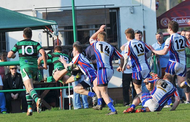 Ve druhém jarním kole extraligy ragby vyhrál JIMI Vyškov derby v Brně s Dragonem 28:21. 