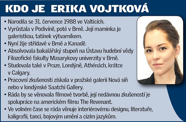 Rodačka z Podivína na Břeclavsku Erika Vojtková.
