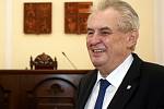 Prezident Miloš Zeman při prvním dni oficiální návštěvy Jihomoravského kraje v květnu 2017.