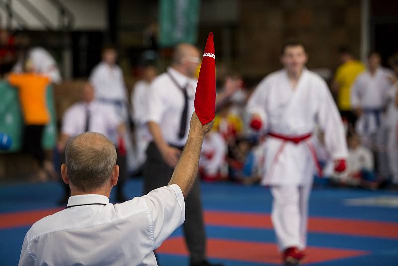 Olympiáda dětí a mládeže v hale Tesla - karate.