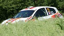 Čtvrtý podnik mezinárodního mistrovství České republiky v automobilových soutěžích Hustopečská rallye.
