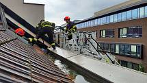 Přívalové deště zaměstnaly hasiče na jihu Moravy.
