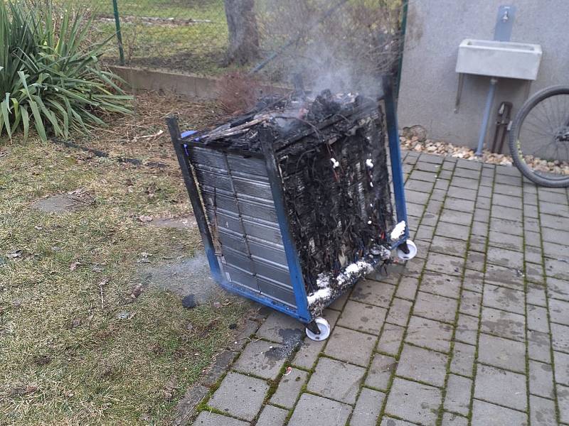 Baterie fotovoltaického systému hořela v domě v brněnské Slatině. Foto: hasiči