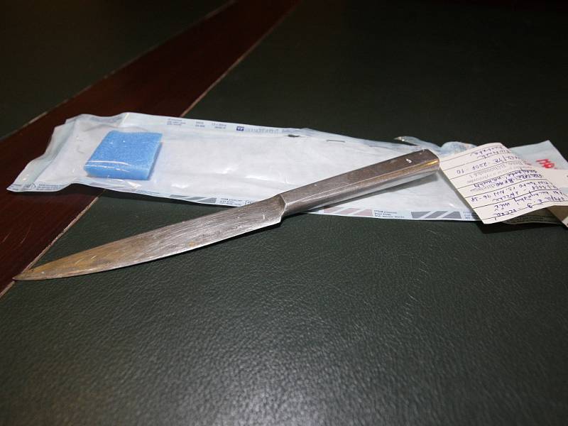 Nůž, se kterým Prümmer zaútočil.