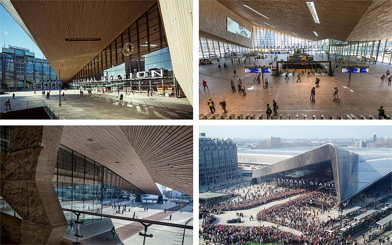 MVSA Architects, JIKA-CZ, KCAP Architects &Planners (Amsterdam – Hradec Králové – Rotterdam): Rotterdam hlavní nádraží, Nizozemsko. Vizualizace.