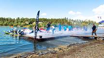 Na rybníku Olšovec se o víkendu jely závody světového šampionátu HydroGP.