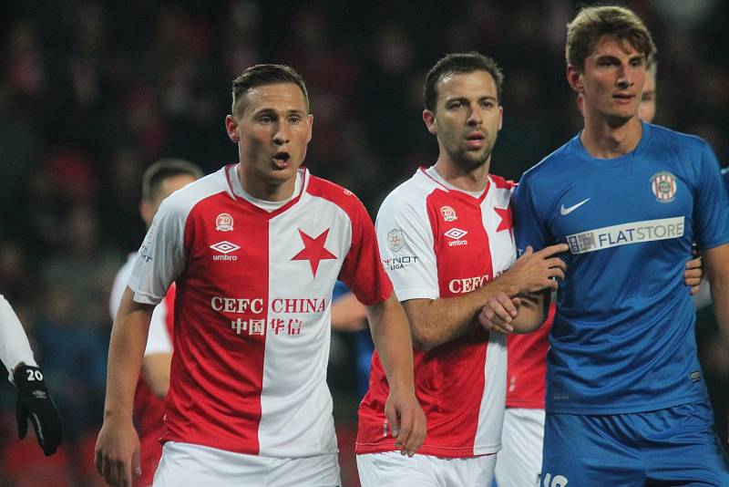 Slavia Praha hostila v prvním jarním kole Zbrojovku Brno.