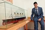 Student Střední průmyslové školy Purkyňova v Brně Jakub Vala vytvořil fascinující model Titanicu.