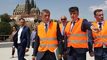 Brno 12.6.2019 - návštěva premiéra Andreje Babiše na brněnském hlavním vlakovém nádraží