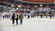 Již druhý den si zájemci na Olympijském festivalu mohou vyzkoušet na vlastní kůži zimní hry na Brněnském výstavišti.
