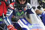 Jorge Lorenzo. Páteční trénink před Velkou cenou na Masarykově okruhu v Brně.