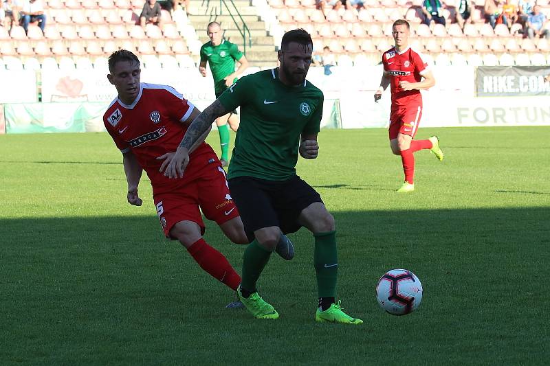 Odveta baráže o první ligu mezi 1. FK Příbram a Zbrojovka Brno.