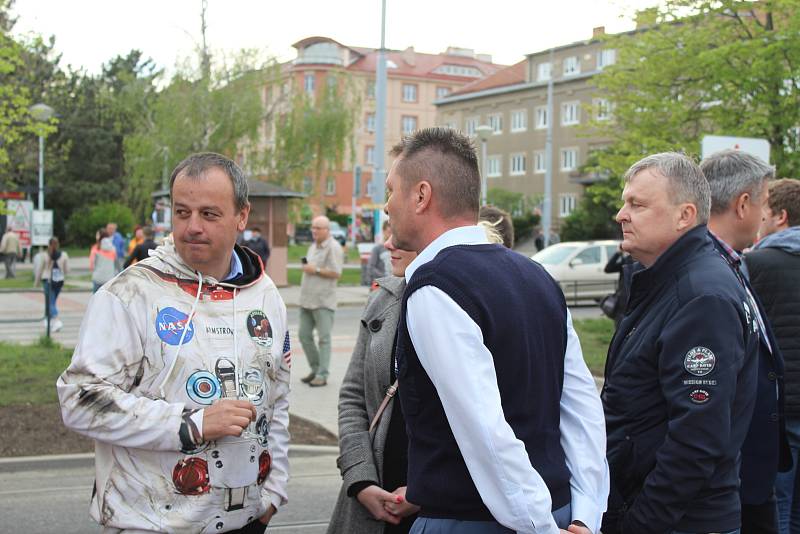 Slavnostní otevření tramvajové trati v Údolní ulici.