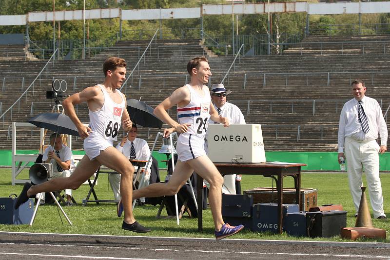 Brno 30.8.2019 - natáčení filmu Zátopek na fotbalovém stadionu za Lužánkami