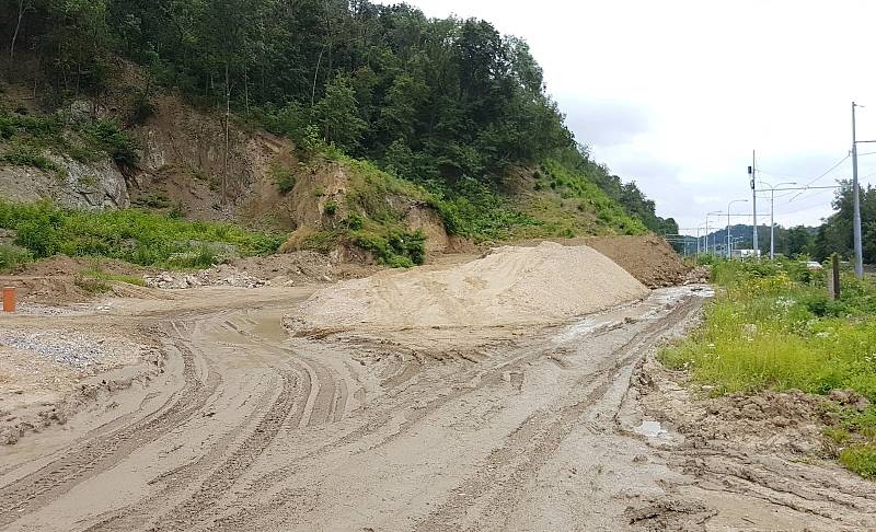 Brno 15.7.2020 - stavba VMO v ulici Žabovřeská - II.etapa