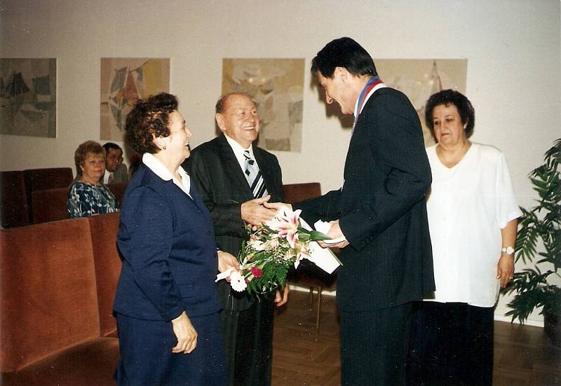 Jan a Marie Chaloupkovi oslavili platinovou svatbu.