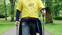 Nordic Walking v parku u Antroposu.