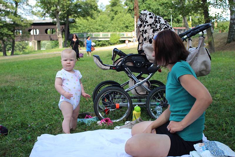 Vegetariánský piknik se konal u kynšperské lávky již potřetí.