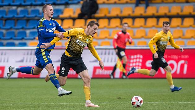 Utkání 19. kola FNL mezi FC Vysočina Jihlava a Sokolov.