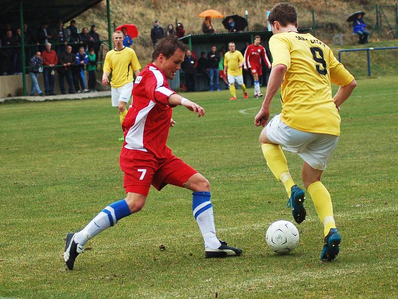 Krajský přebor: Sokol Citice- FK Nejdek (v červeném) 