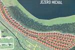 Nad jezerem Michal se plánuje stavba 120 domků