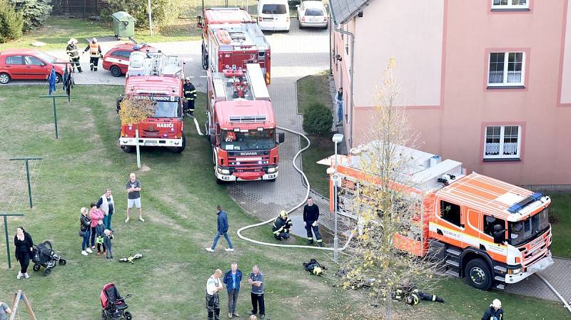 Obytný dům vyhořel v Lomnici na Sokolovsku