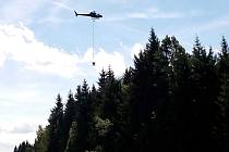 Vrtulníky budou vápnit lesy až do konce srpna.