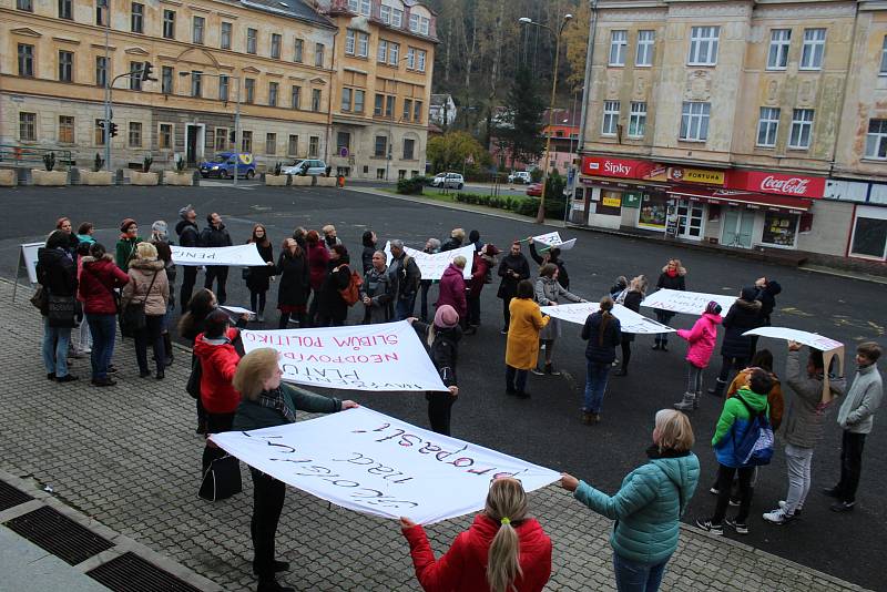 Stávka učitelů v Kraslicích