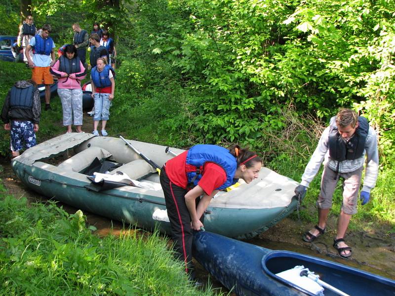 Čištění řeky Ohře 2008.