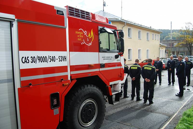 Nové vybavení profesionálních hasičů z Kraslic