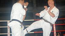 Kyokushin karate. Vpravo sokolovský Šajánek