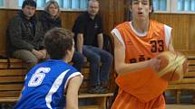 Basketbalisté U16 družstva BŠM Sokolov v akci.