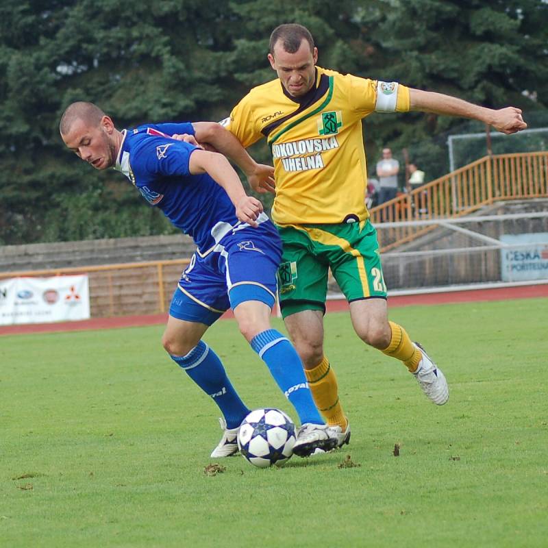 8. kolo Fotbalové národní ligy: FK Baník Sokolov - FK Ústí nad Labem 0:2