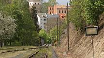 Ze železniční tratě z Horního Slavkova do Lokte.