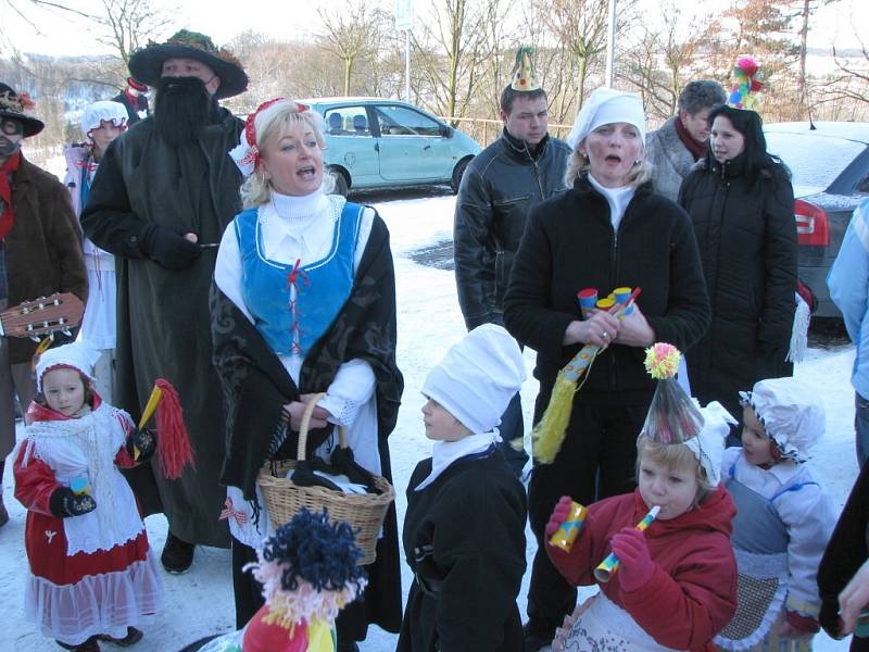 Oslavy masopustu v Královském Poříčí.