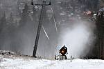 Bublavské skicentrum začalo zasněžovat.