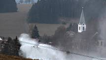 Bublavské skicentrum začalo zasněžovat.