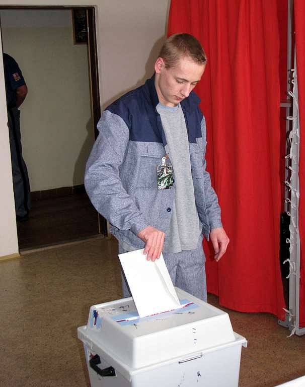 Volby ve Věznici Kynšperk nad Ohří.