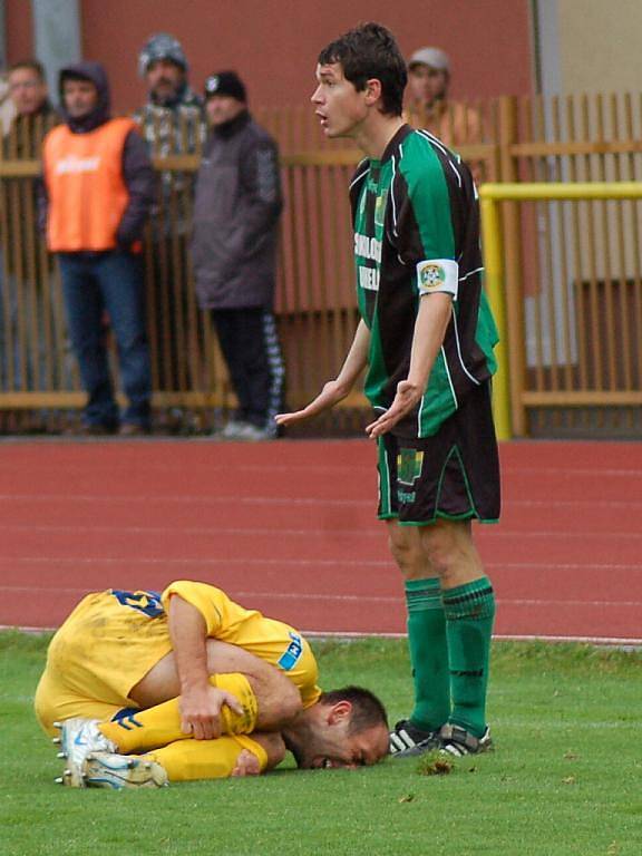 Utkání 12. kola druhé fotbalové ligy FK Baník Sokolov – FC Vysočina Jihlava 5:1 (2:1).