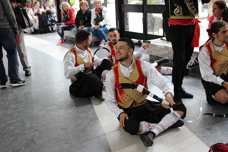 Soubory se představily v rámci mezinárodního folklorního festivalu.