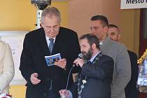 Prezident Miloš Zeman v Kraslicích.